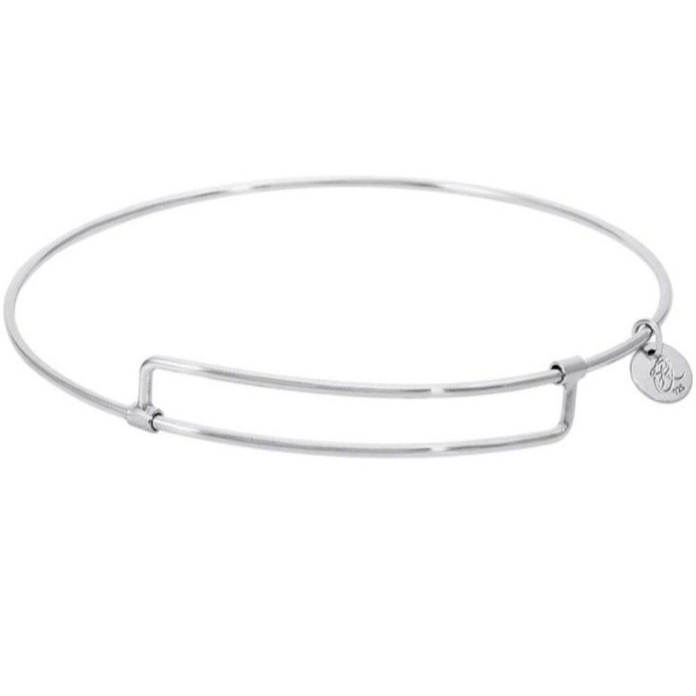 Rembrandt Rhodium Plated Sterling Silver Charm Bracelet in Box 7 in